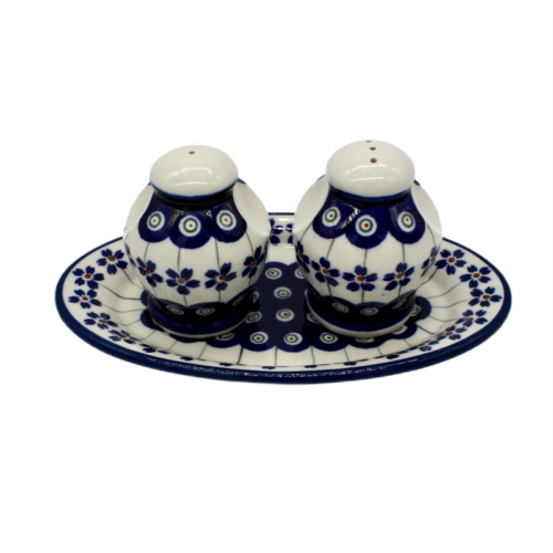 Solniczka i pieprzniczka z podstawką - 166A